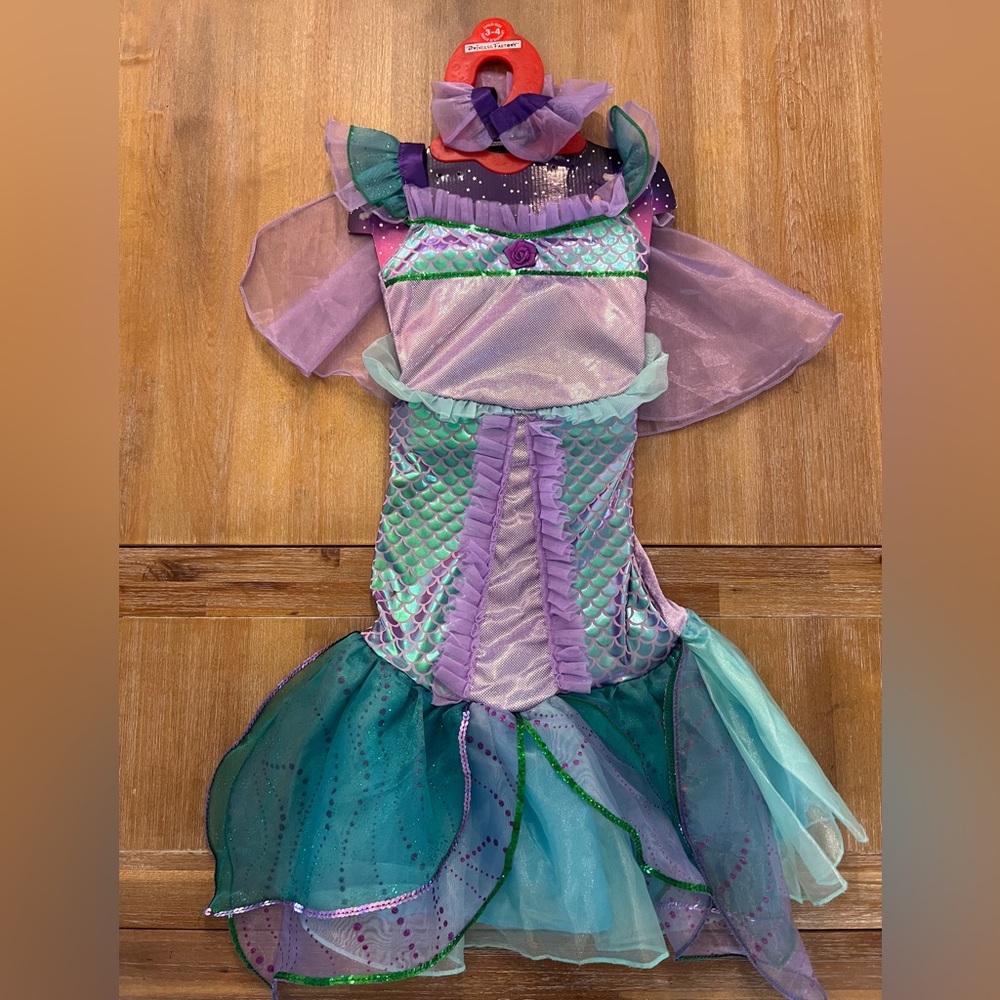 Halloween Mermaid Costume for Kids - 3T- 4T Purple and Teal